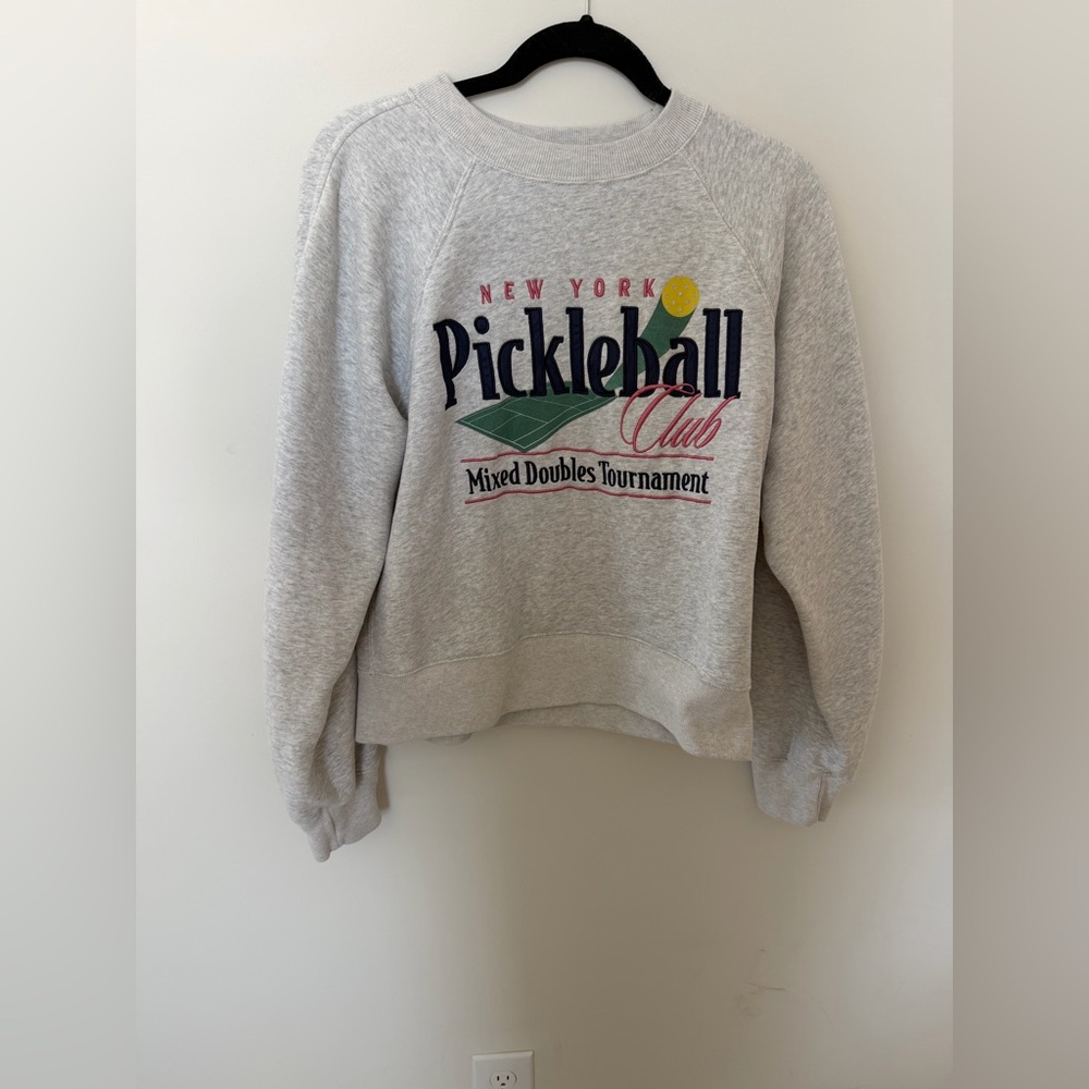 Abercrombie & Fitch Gray Pickleball Club Sweatshirt